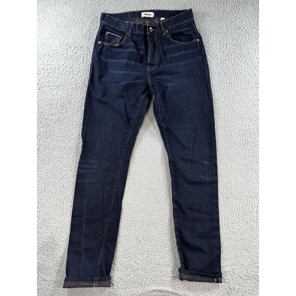 Taylor Stitch Selvedge Denim Jeans 32x32 Slim Fit Straight Leg Raw Button Fly